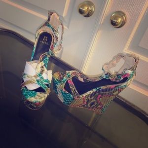 Multi colored heels